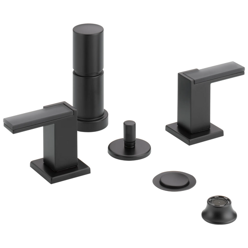 Brizo Siderna Bidet Faucet - Less Handles - Complete Kit - Matte Black