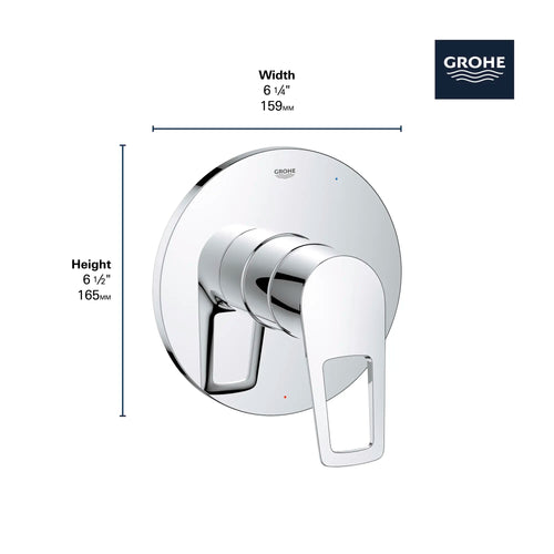 Bauloop Pressure Balance Valve Trim With Cartridge - Golzar Home