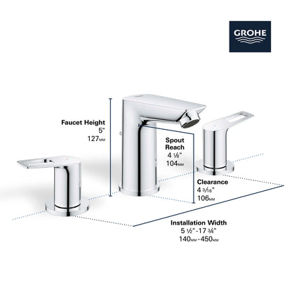 Bauloop 8-Inch Widespread 2-Handle M-Size Bathroom Faucet, 1.2 Gpm - Golzar Home
