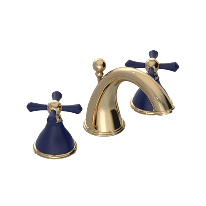 Rubinet Widespread Lav. Set. (less drain) Gold
