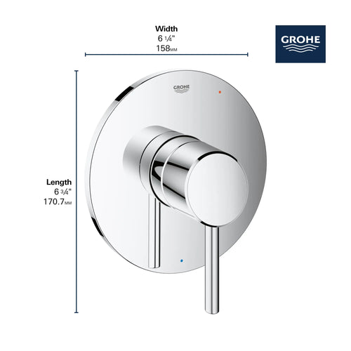 Concetto™ Pressure Balance Valve Trim With Cartridge - Golzar Home