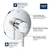 Concetto™ Pressure Balance Valve Trim With Cartridge - Golzar Home