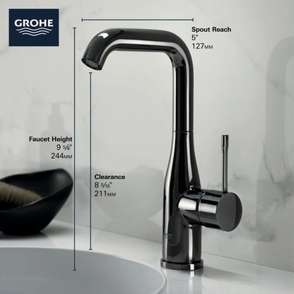 Grohe Essence New Single Hole Single-Handle L-Size Bathroom Faucet 4.5 L/Min (1.2 Gpm)