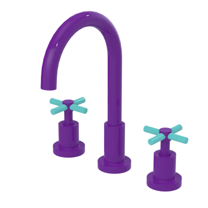 Rubinet Widespread Kitchen Set with LaSalle Spout Purple Haze