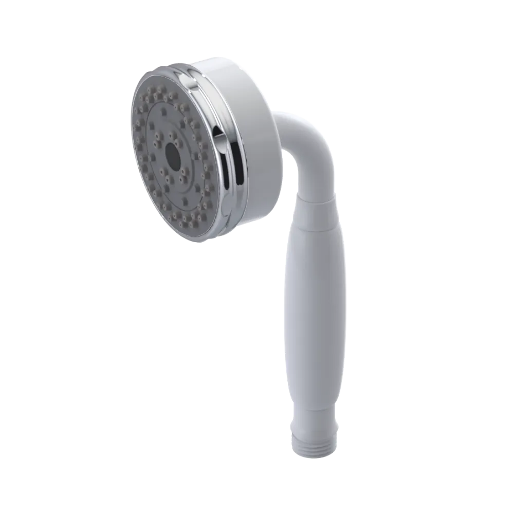 Rubinet 3 Function Hand Held Shower Only White
