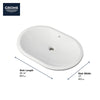 Grohe Essence Undermount 24" Bathroom Sink - Golzar Home