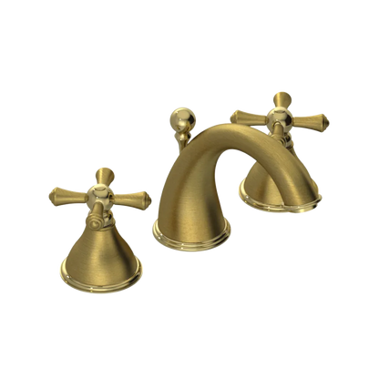 Rubinet Widespread Lav. Set. (less drain) Antique Brass Matt