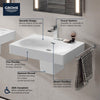 Grohe EUROCUBE® Wall Mount 24” Bathroom Sink, 3-Hole - Golzar Home