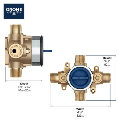 Grohsafe™ 3.0 Pressure Balance Rough-In Valve 1/2" Universal