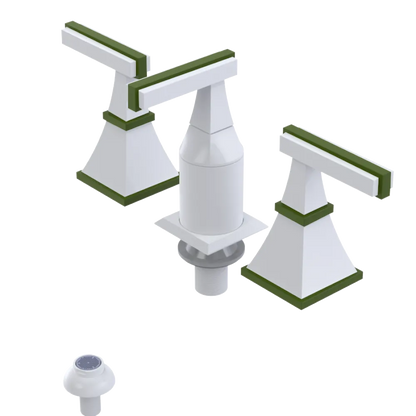 Rubinet Bidet Fitting with Spray, Diverter, and Vacum Breaker (Less Drain) White