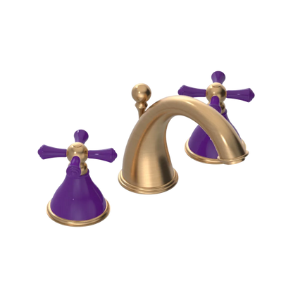 Rubinet Widespread Lav. Set. (less drain) Satin Gold