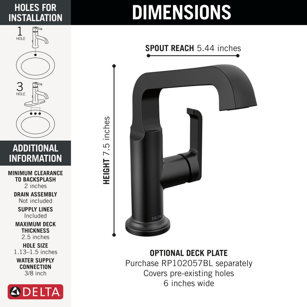 Delta Single Handle Mid-Height Vessel