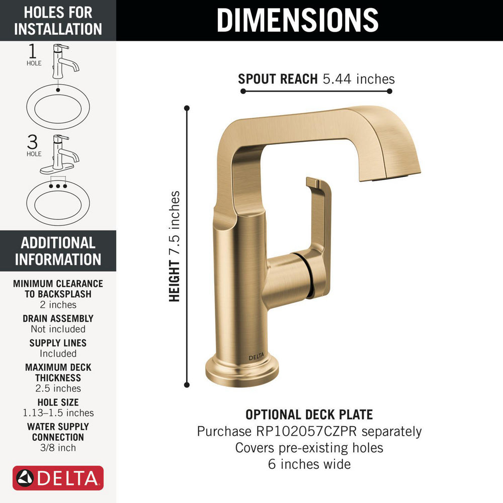 Delta Single Handle Mid-Height Vessel