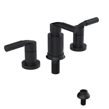 Rubinet Bidet Fitting with Spray, Diverter, and Vacuum Breaker (less drain) Matt Black