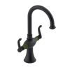 Rubinet Single Hole Dual Handle Lav. Set. (less drain) Matt Black