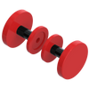 Rubinet Shower Door Knob (set) Red