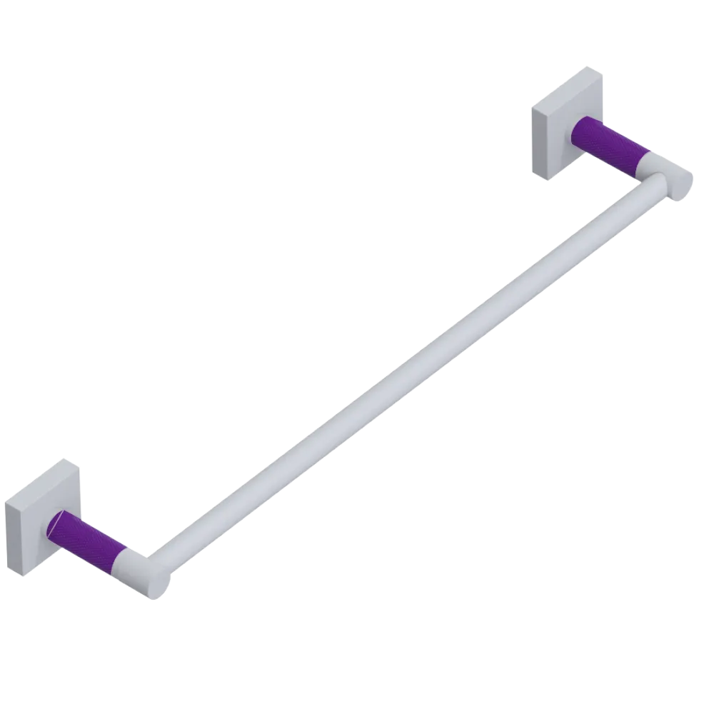 Rubinet 24" TOWEL BAR Matt White