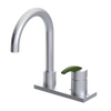 Rubinet 4" Centre Single Control Lav. Set. (less drain) Satin Chrome