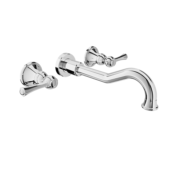 Baril Wall-mounted lavatory faucet, drain not included