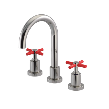 Rubinet Widespread Lav. Set. (less drain) Polished Nickel