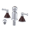 Rubinet Bidet Fitting with Spray, Diverter, and Vacum Breaker (Less Drain) Satin Chrome
