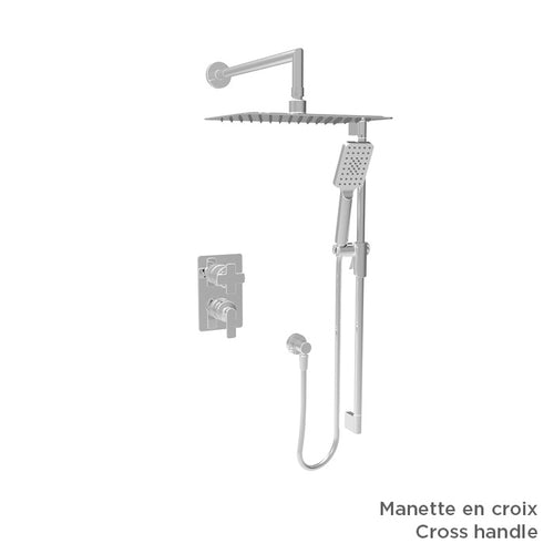 Baril Complete pressure balanced shower kit without handle