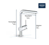 Minta Single-Handle Pull-Out Kitchen Faucet Dual Spray 6.6 L/Min - Golzar Home