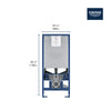 Grohe Rapid Slx – 2" X 6" In-Wall Carrier For Toilets - Golzar Home