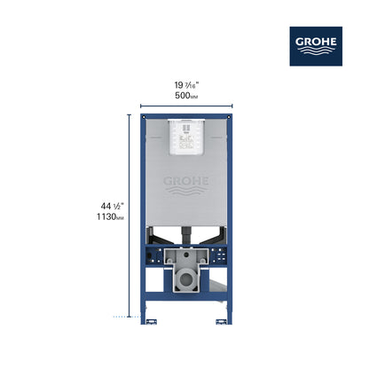 Grohe Rapid Slx – 2" X 6" In-Wall Carrier For Toilets