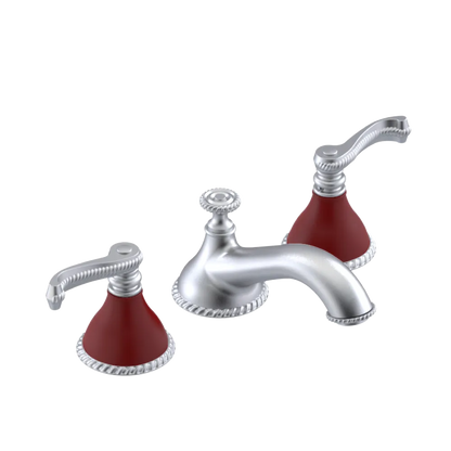 Rubinet Widespread Lav. Set. (less drain) Satin Chrome