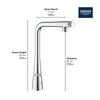 Grohe Zedra Smartcontrol Pull-Out Single Spray Kitchen Faucet 1.75 Gpm - Golzar Home