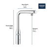 Essence Smartcontrol Pull-Out Single Spray Kitchen Faucet 1.75 Gpm - Golzar Home