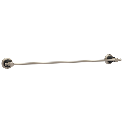 Rook 24" Towel Bar - Matte Black / Brilliance® Luxe Nickel®