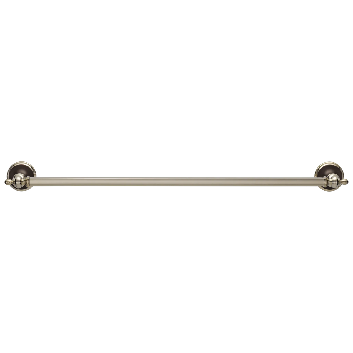 Charlotte 24" Towel Bar - Cocoa Bronze / Polished Nickel