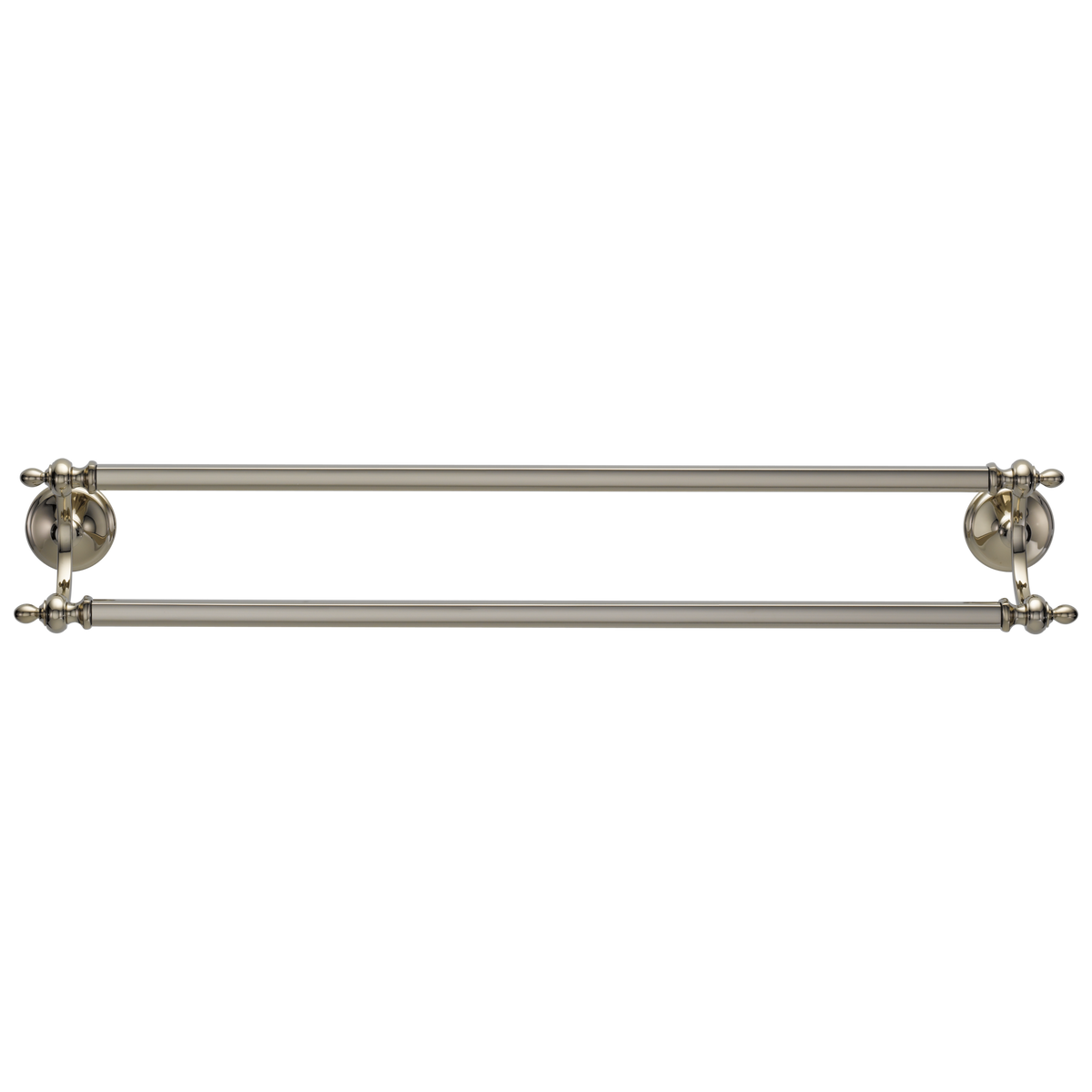 Charlotte 24" Double Towel Bar - Polished Nickel