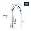 Grohe Zedra Single-Handle Beverage Faucet (Cold Water Only) With Filtration 1.75 Gpm - Golzar Home