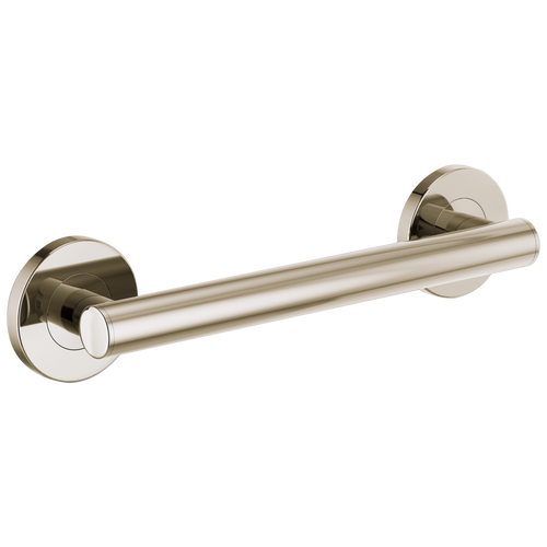 Brizo 12" Linear Round Grab Bar - Brilliance® Polished Nickel