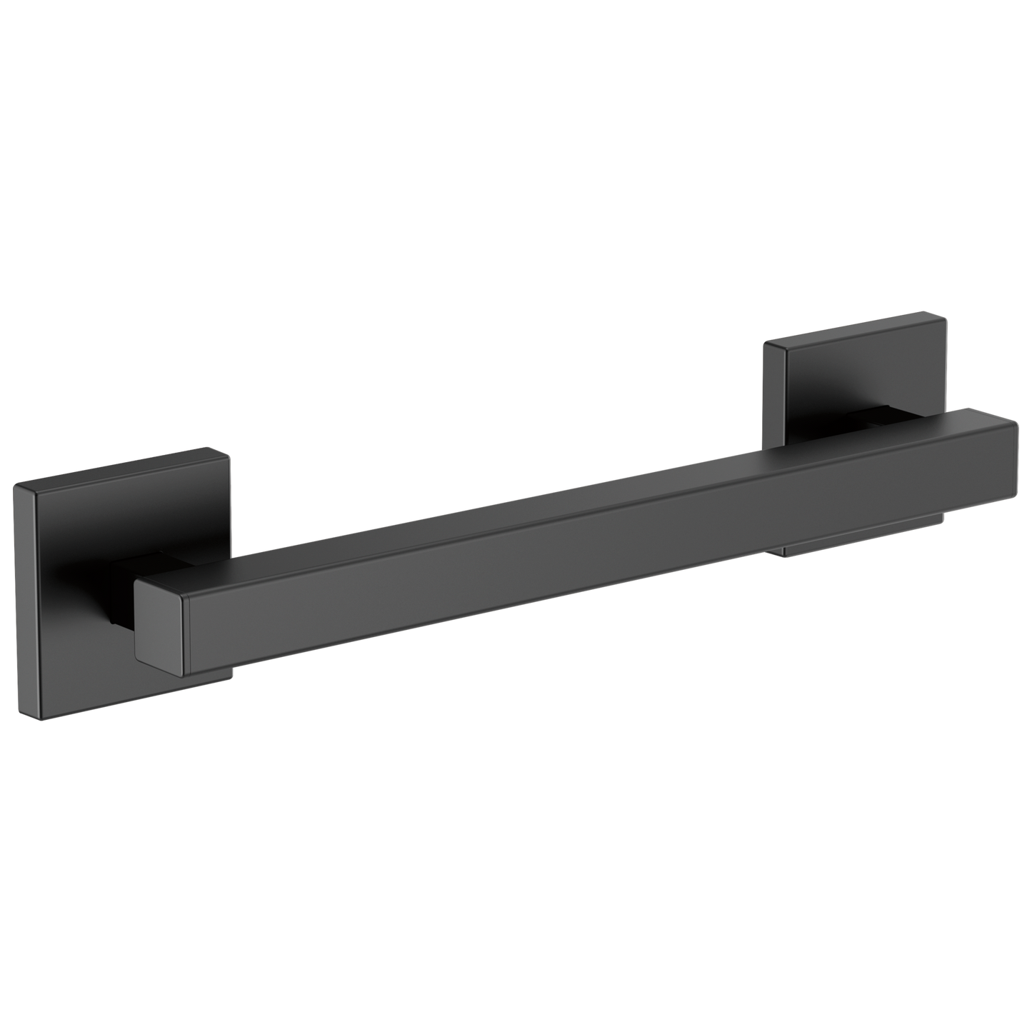 Brizo 12" Linear Square Grab Bar - Matte Black