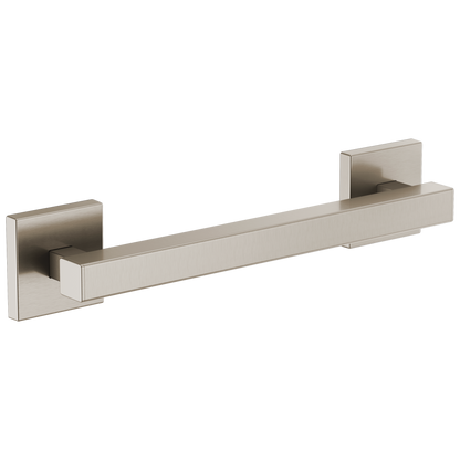 Brizo 12" Linear Square Grab Bar - Brilliance® Luxe Nickel®