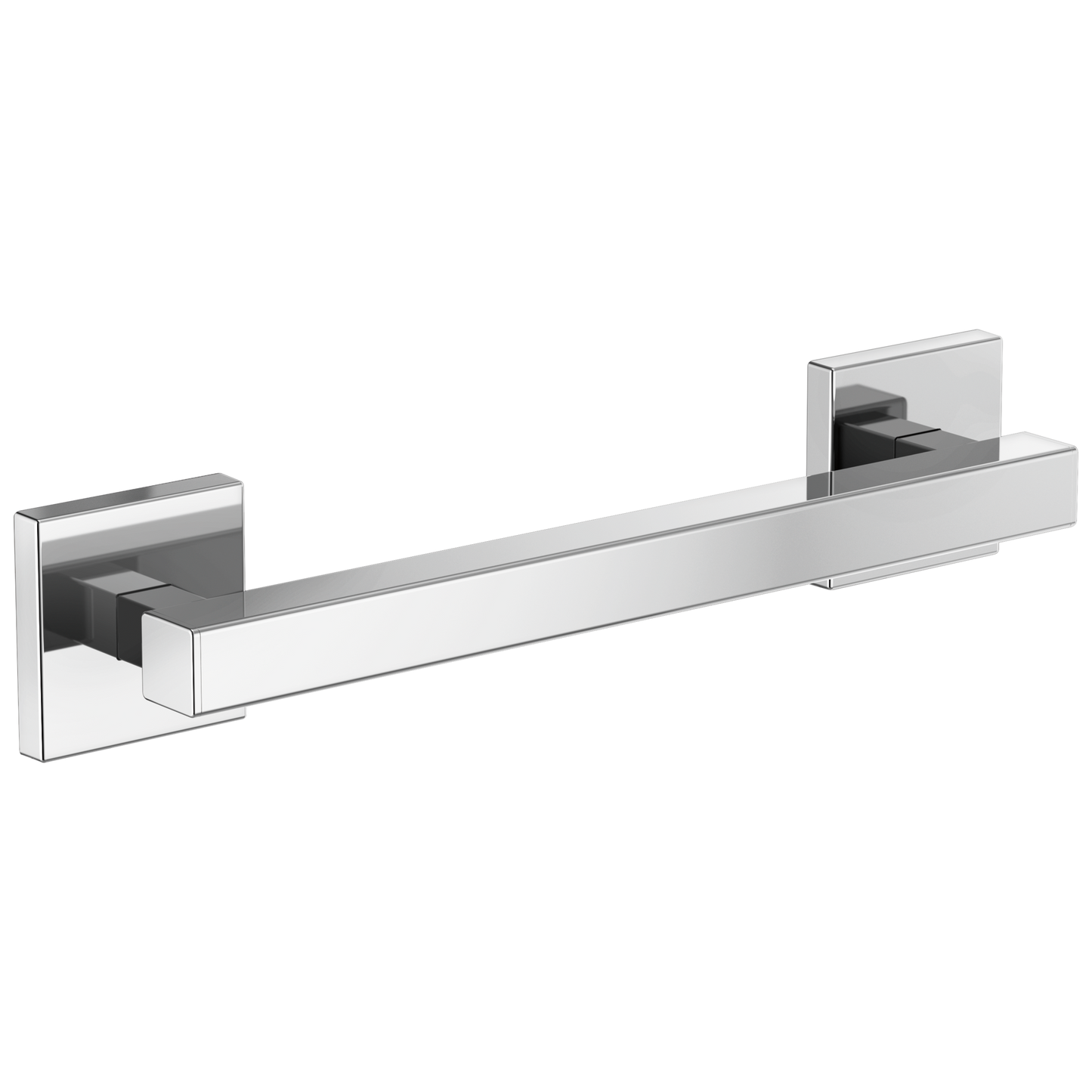 Brizo 12" Linear Square Grab Bar - Polished Chrome