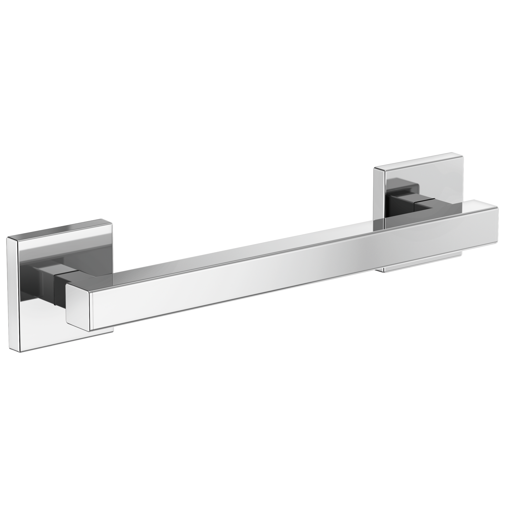 Brizo 12" Linear Square Grab Bar - Polished Chrome