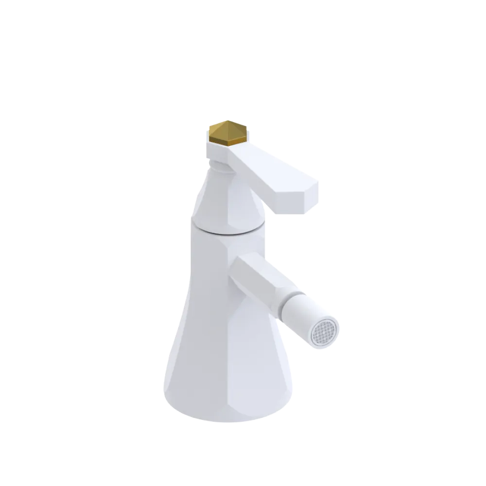 Rubinet Single Control Bidet Fitting (less drain) Matt White