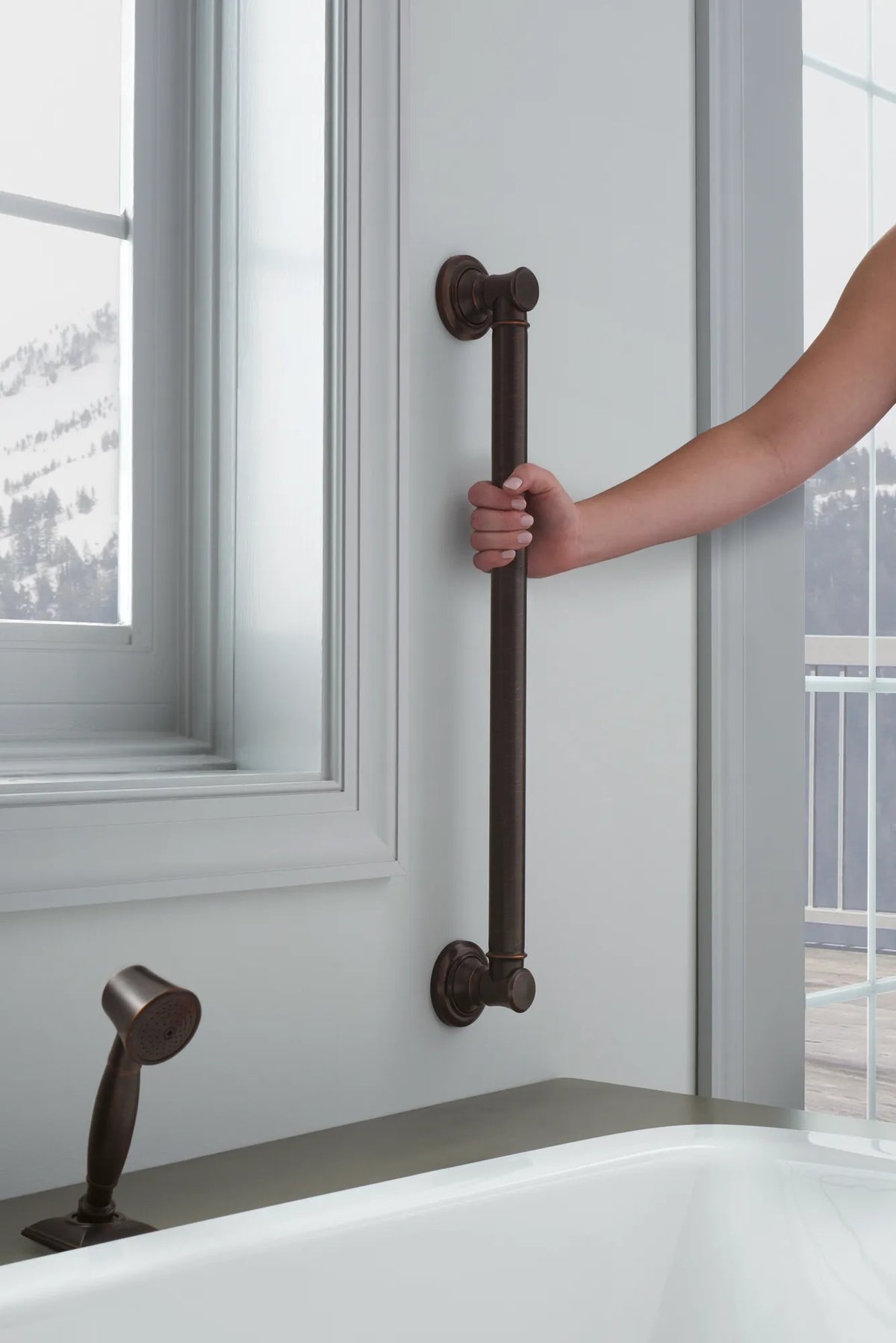 Brizo 24" Classic Grab Bar lifestyle
