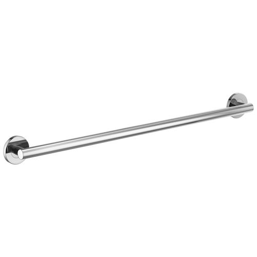 Brizo 36" Linear Round Grab Bar - Polished Chrome