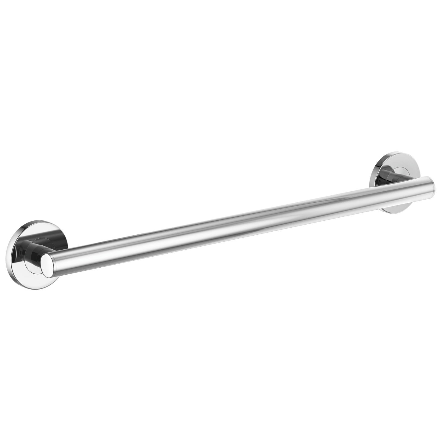 Brizo 24" Linear Round Grab Bar - Polished Chrome
