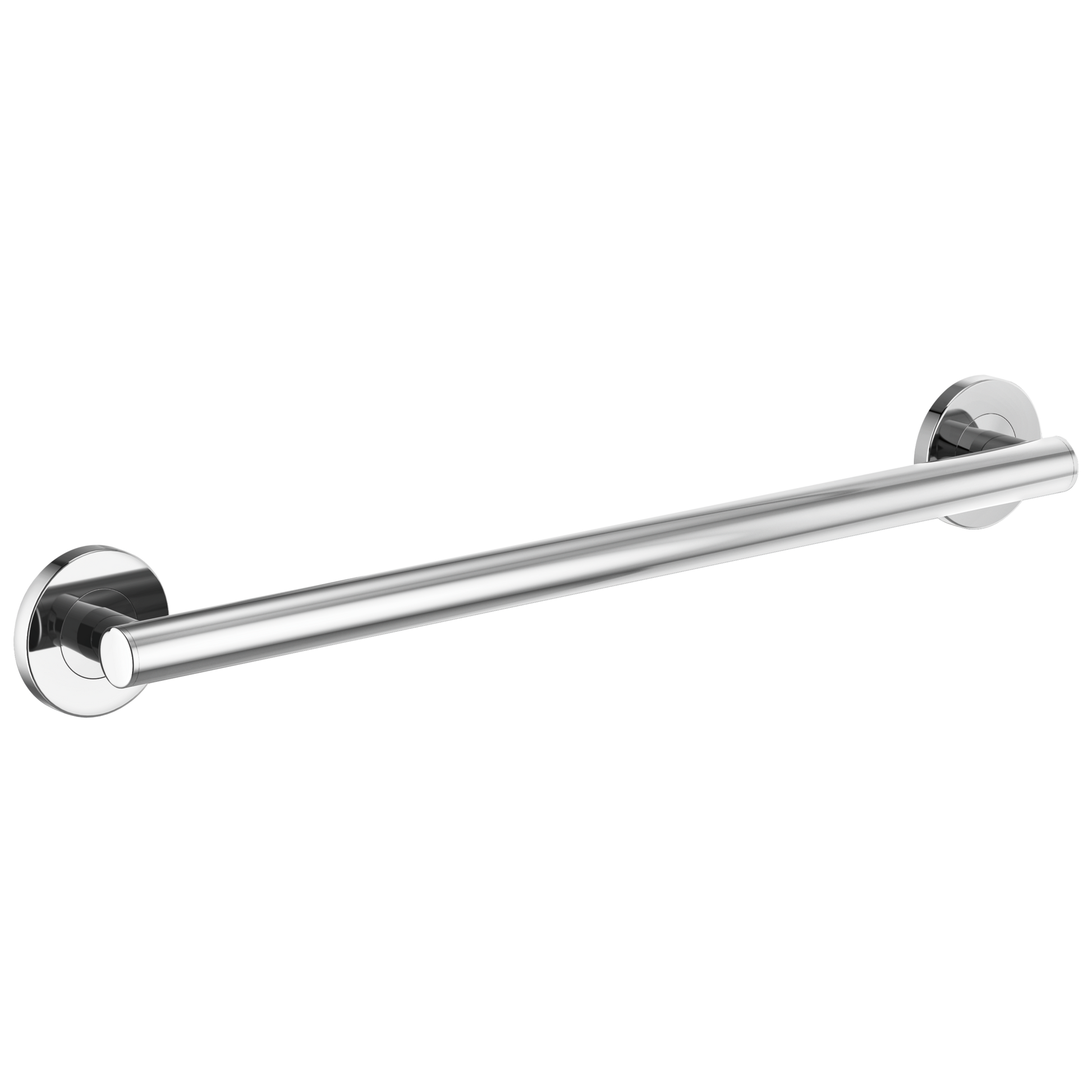 Brizo 24" Linear Round Grab Bar - Polished Chrome