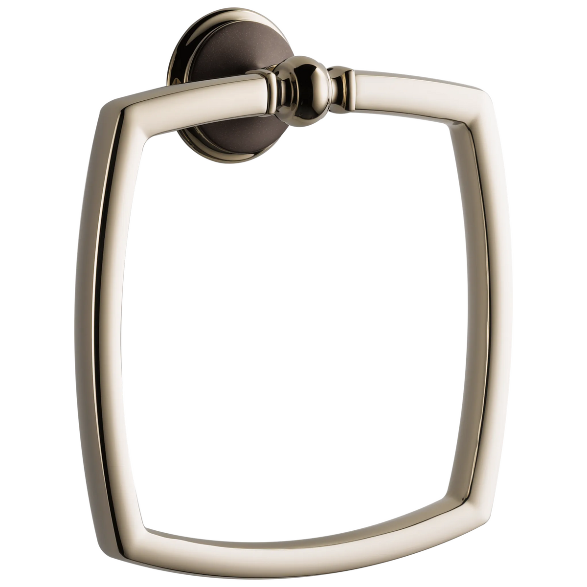 Charlotte Towel Ring - Cocoa Bronze / Polished Nickel
