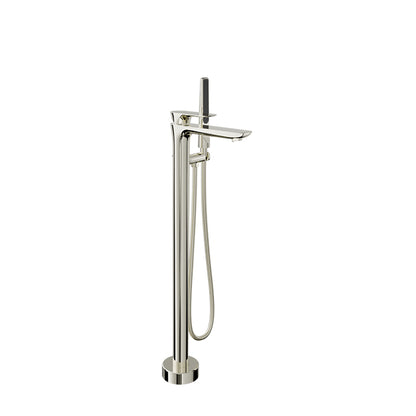 Baril Floor-mounted tub filler with hand shower