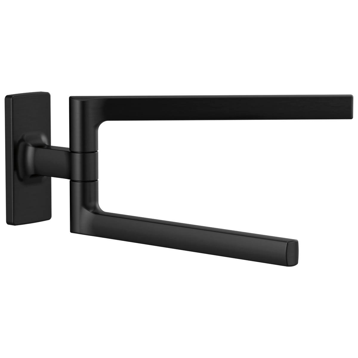 Kintsu 8" Pivoting Towel Bar - Matte Black