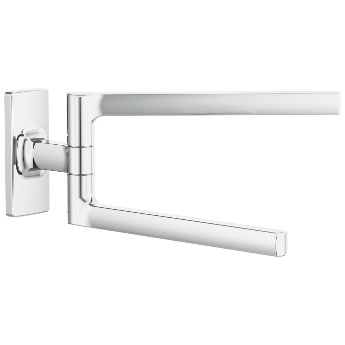 Kintsu 8" Pivoting Towel Bar - Polished Chrome